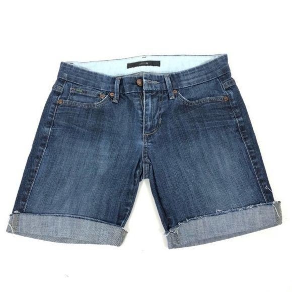 stretch cut off denim shorts